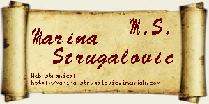 Marina Strugalović vizit kartica